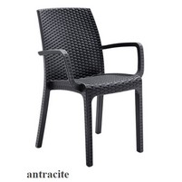 SEDIA INDIANA C-BRACCIOLI ANTRACITE